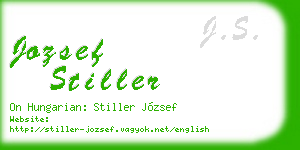 jozsef stiller business card