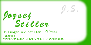 jozsef stiller business card